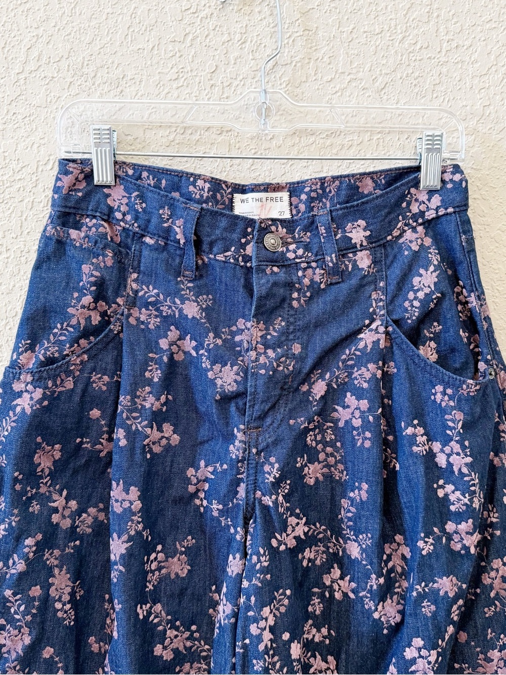 Free People We The Free Jeans About That Baggy Trousers Barrel Balloon Flocked - Picture 6 of 13